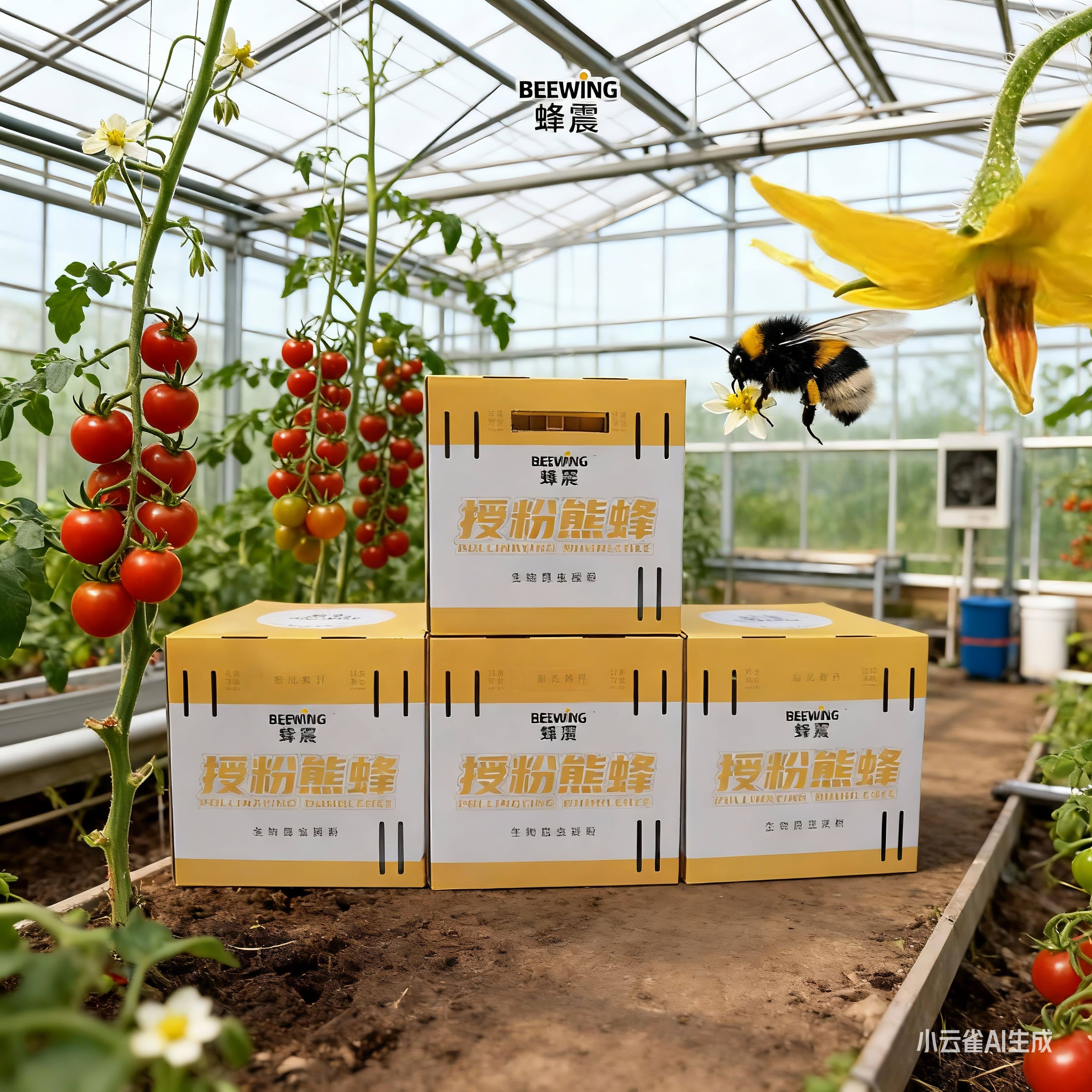 BEEWING蜂震熊蜂活物群卵番茄草莓蓝莓制种熊蜂授粉熊蜂蜂王蜂箱