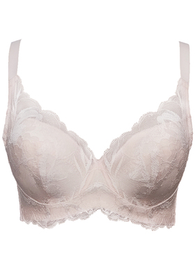 大胸显小全罩杯文胸调整型内衣女薄款性感胸罩收副乳4018