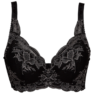 达吉斯内衣女薄款大码大胸显小全罩杯文胸调整型收副乳8006