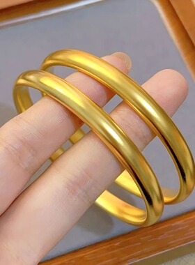 金包银泥鳅背手镯手环女