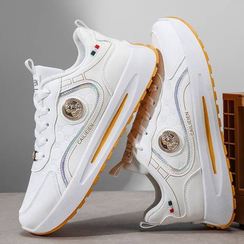 冬季男鞋新款运动鞋子男潮流百搭厚底小白鞋百搭休闲跑步老爹潮鞋