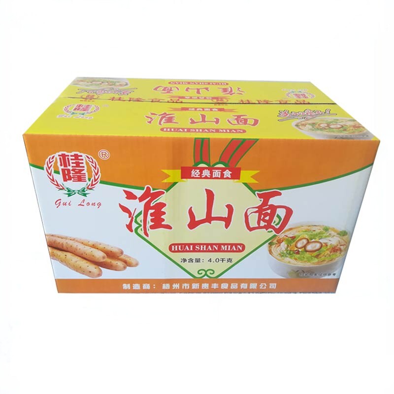 桂隆淮山面山药面条整箱8斤广西正宗新鲜铁棍面低脂非油炸方便面