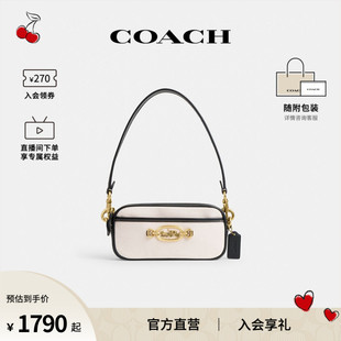 18女士迷你帆布配皮单肩手提包CR711 COACH 蔻驰官方 专柜款 Rowan