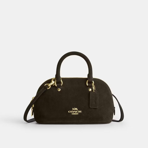 COACH/蔻驰官方 奥莱款satchel女士单肩斜挎手提包保龄球包CGE83