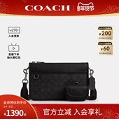 COACH PVC配皮单肩斜挎包CW373 HERITAGE男士 蔻驰官方 奥莱款