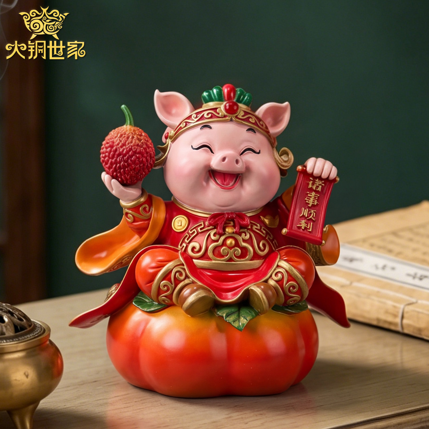 大铜世家诸事顺利猪摆件图片