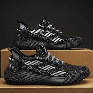 /名佳怡男鞋飞织透气网面鞋夏季男士款轻便防臭休闲鞋时尚运动a6