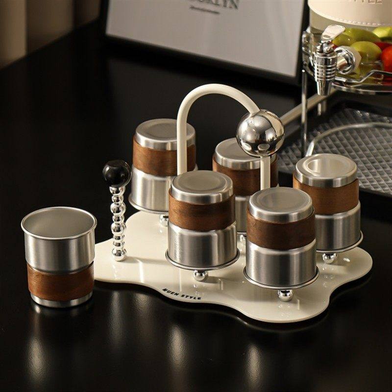 德国高颜值小众304不锈钢咖啡杯T牛奶杯餐厅饮料水杯杯架套装a74,餐饮具,水具套装,淘宝优惠券,粉丝福利购,淘宝优惠卷