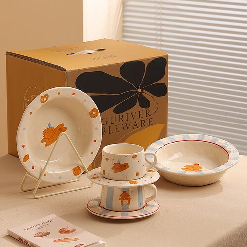 陶瓷沙拉盘早餐盘子in风餐具