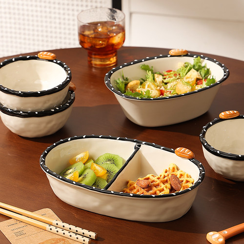 创意面包盘陶瓷餐具家用高颜值