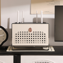 路由器盒子收纳盒桌面客厅电视机顶盒置物架wifi光纤猫放置架大号