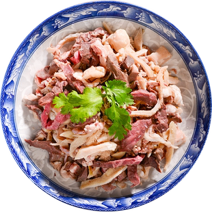 正宗内蒙古锡盟羊杂半熟羊杂生羊杂半成品羊肠羊肚丝羊心羊肺生鲜