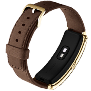 华为b7 b6手环真皮表带原装款式B3运动智能商务版摩卡棕牛皮表链