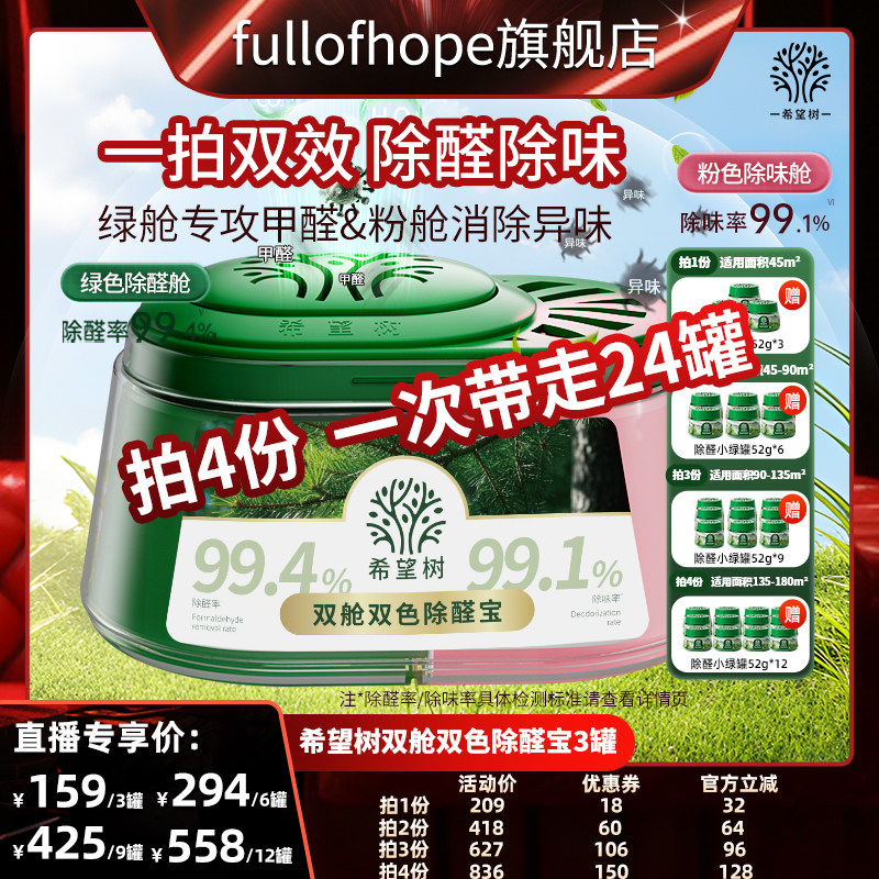 希望树双舱双色除醛宝新房除醛除味D