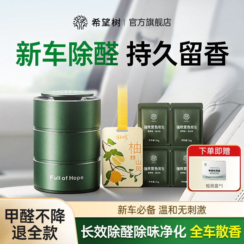希望树车载香薰汽车专用除甲醛奔驰宝马车内除异味除臭空气净化器