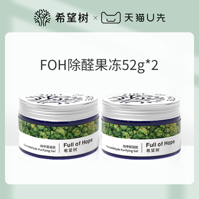 【私域U先】希望树除甲醛清除剂新房家用专用吸甲醛果冻52g*2个