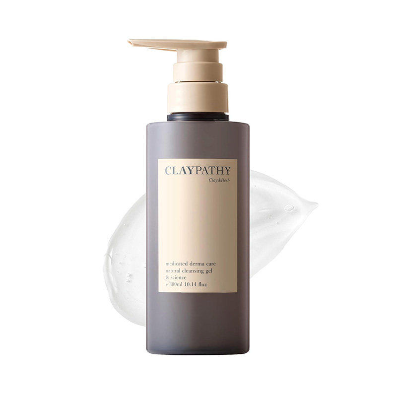 日本代购 CLAYPATHY卸妆啫喱 薰衣草精油湿手可无需二次洁面300ml