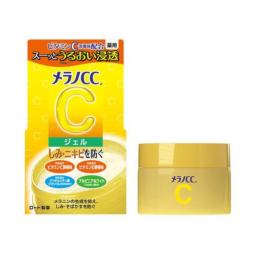 日本代购 ROTHO乐敦VC保湿啫喱 清爽质地不粘腻滋润 柑橘味100g