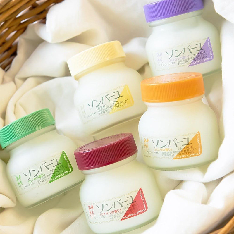 日本代购 药师堂马油保湿面霜 5种香味去除腥味 面部头发唇部75ml