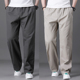 夏秋薄款 青年工装 长裤 男士 子纯棉 运动裤 宽松直筒裤 大码 休闲裤 裤