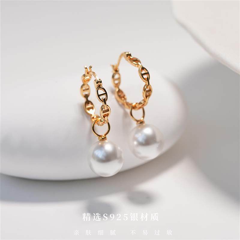 猪鼻圈圈耳扣气质秋冬新款轻奢复古百搭个性耳圈,饰品/流行首饰/时尚饰品新,银饰耳饰,淘宝优惠券,粉丝福利购,淘宝优惠卷