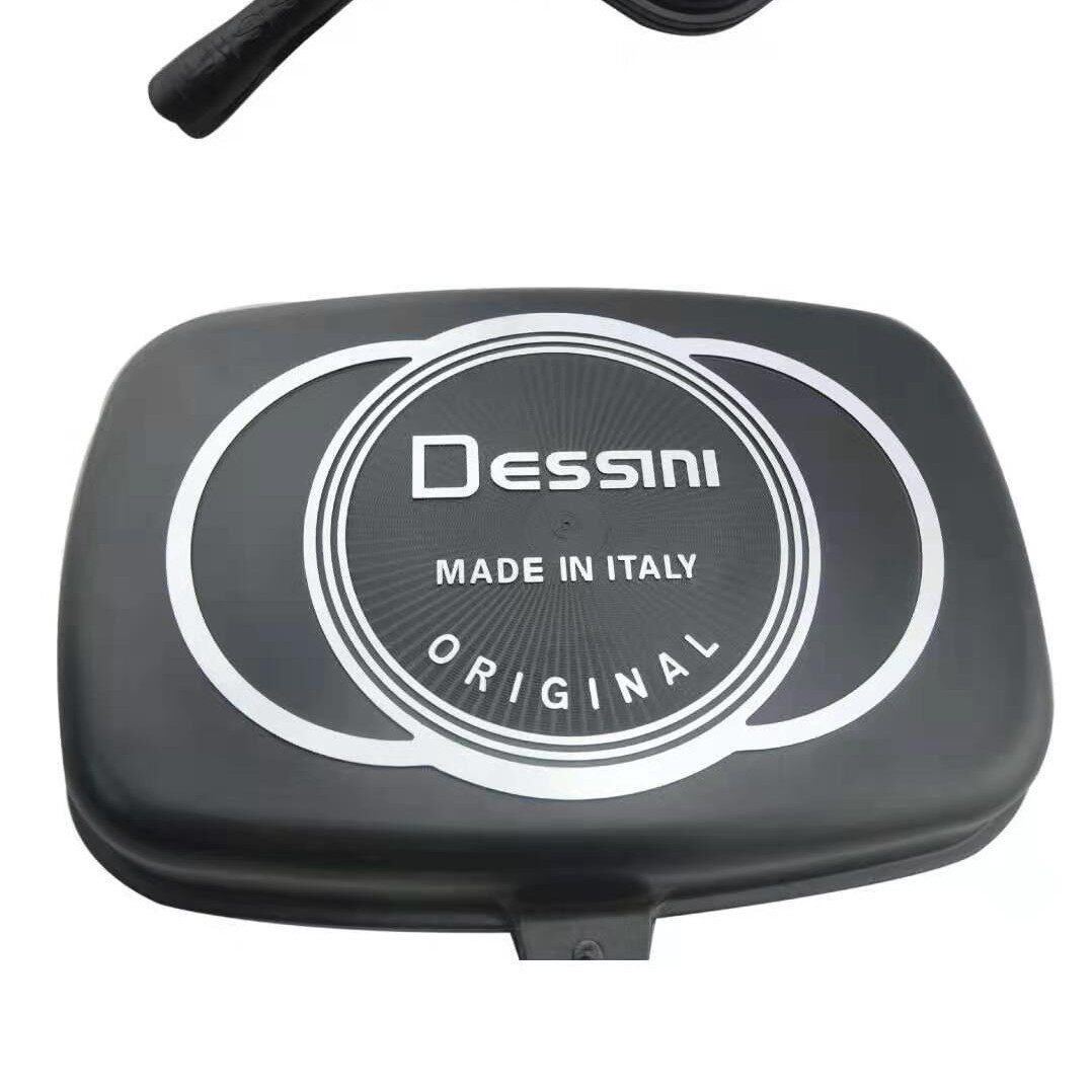 DESSINI双面煎烤盘双面煎锅双面不粘煎烤锅平底锅煎锅 32-36-40a9