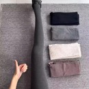 冬季百搭灰色连裤袜压力显瘦打底裤女2025新款袜子女外穿浅中灰