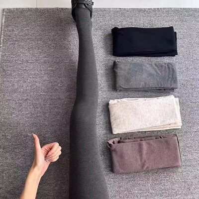 冬季百搭灰色连裤袜压力显瘦打底裤女2025新款袜子女外穿浅中灰