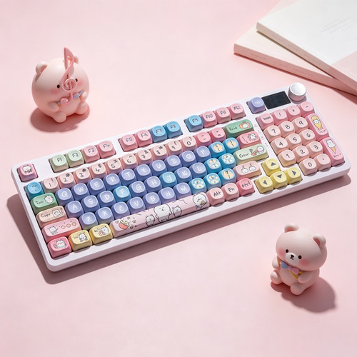 98Pro三模RGB机械键盘显示屏旋钮