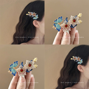 古人审美!新中式古典发夹!国风旗袍刘海夹汉服配饰盘发器侧边夹