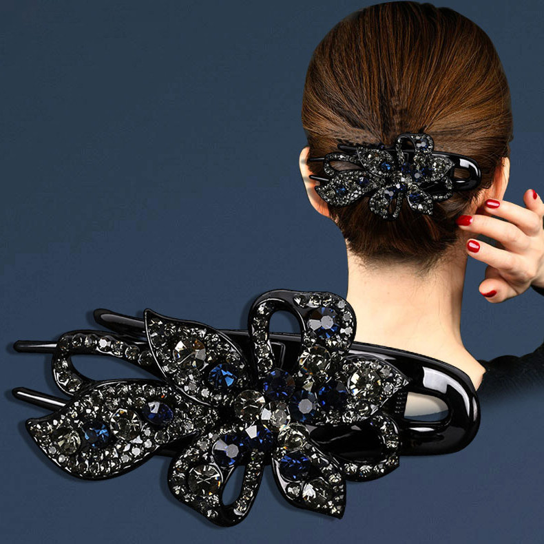 鸭嘴妈妈气质发夹后脑勺优雅