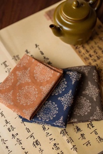 三色可选和唐团花茶席23×50CM 团花小茶巾 东门茶事｜ 知舍