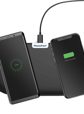 PhotoFast AirCharge 快速雙位無線充電盤