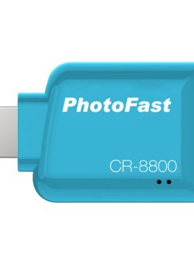 PhotoFast 蘋果專用 micro SD 讀卡機 CR-8800 藍
