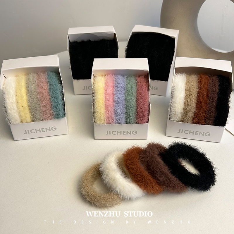 发绳简约时尚毛绒高弹力