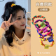 简约高弹力头绳女生网红新款 皮筋女扎头发圈耐用头饰马尾发绳皮套