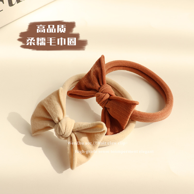 头绳简约蝴蝶结高弹力马尾发绳
