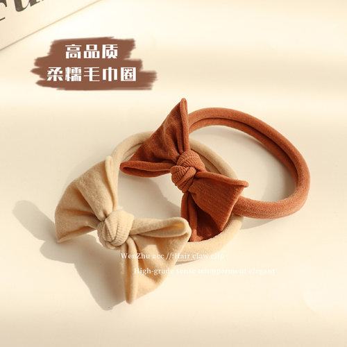 头绳简约蝴蝶结高弹力马尾发绳
