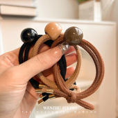 简约高弹力耐用头饰发绳网红新款 马尾发饰扎头发橡皮筋女头绳发圈