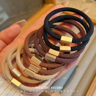 时尚 高弹力发圈头绳女韩国简约扎头发橡皮筋百搭耐用头饰马尾发绳