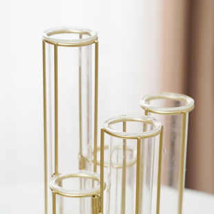 欧式 创意小摆件透明玻璃花瓶迷你水培植物容器现代简约客厅养花器