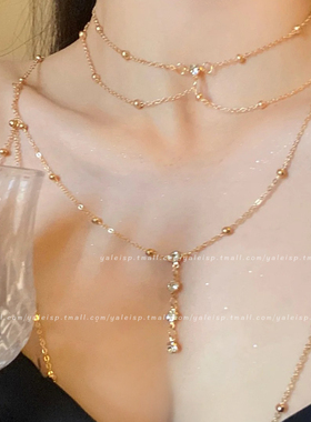 欧美纯欲风胸链女高级感