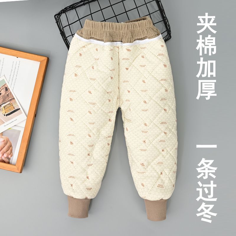 儿童棉裤冬季加厚夹棉宽