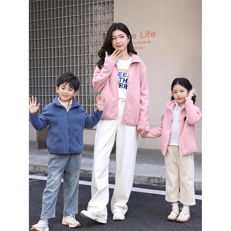 摇粒绒外套儿童秋冬季男