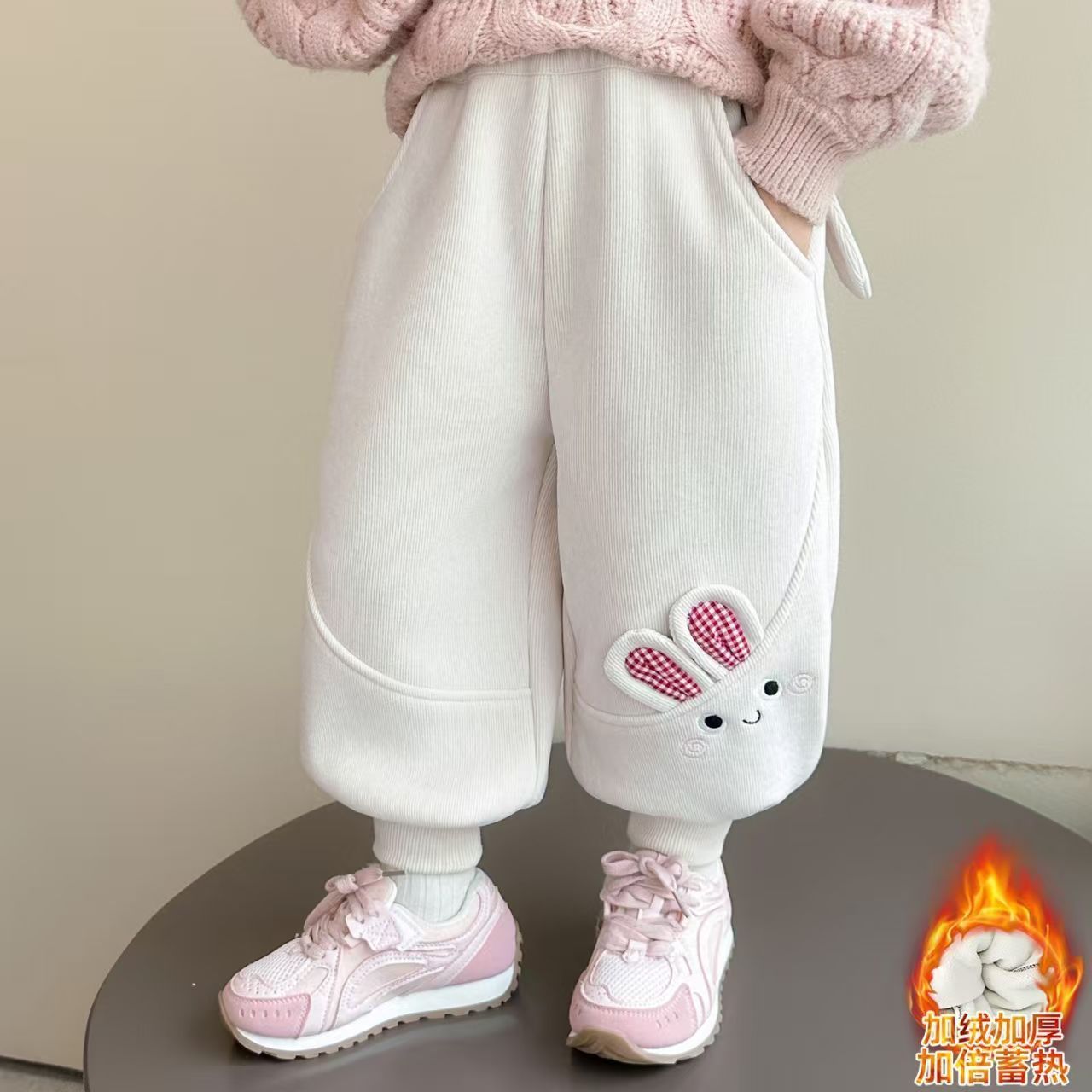 女童卫裤秋冬季2025新款