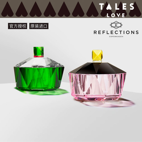 丹麦reflections哥本哈根欧式轻奢水晶玻璃罐精致收纳水晶手饰盒 - 封面