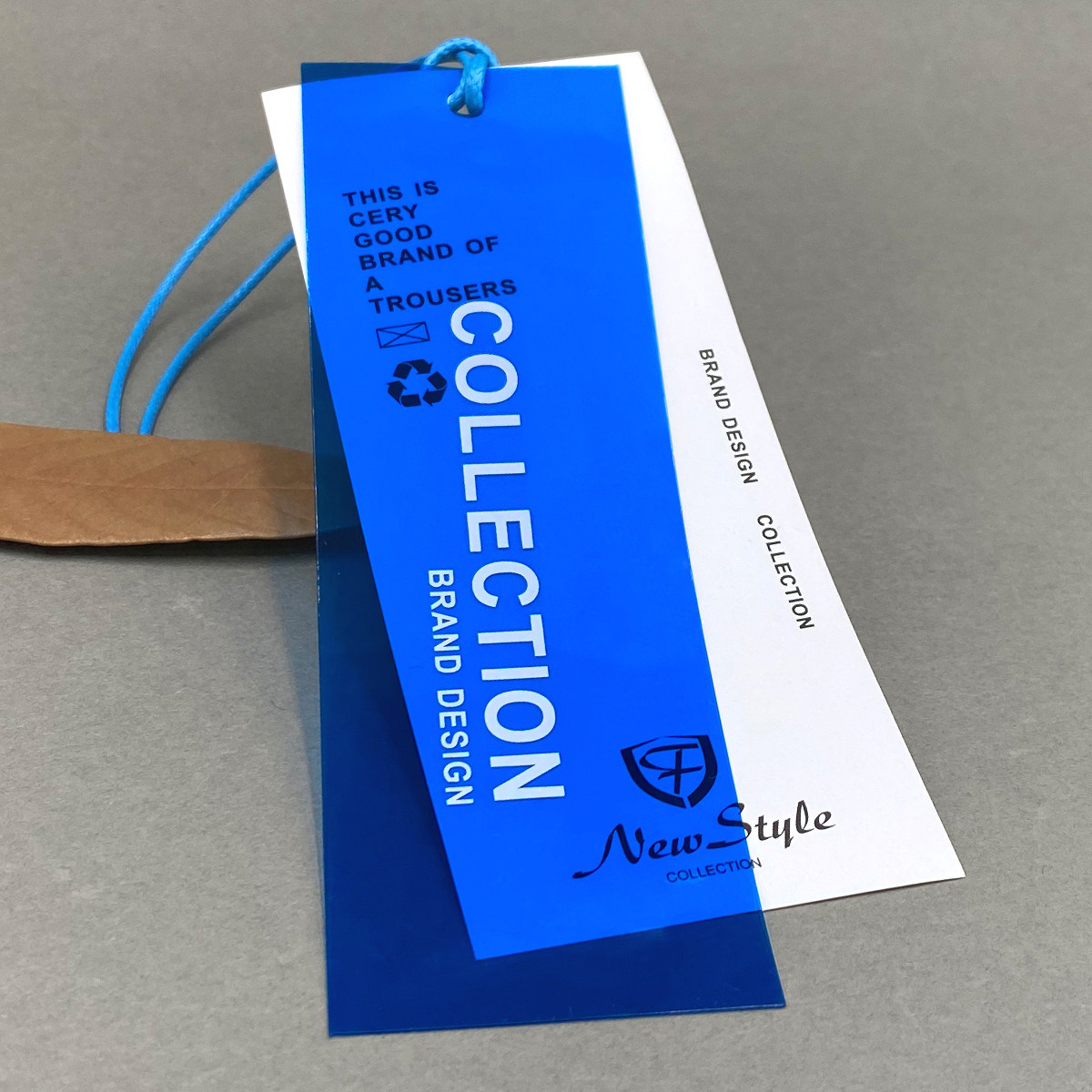 pvc塑料软片吊牌定做 服装商标挂牌订做 黑色标签定制 衣服卡片打印纸