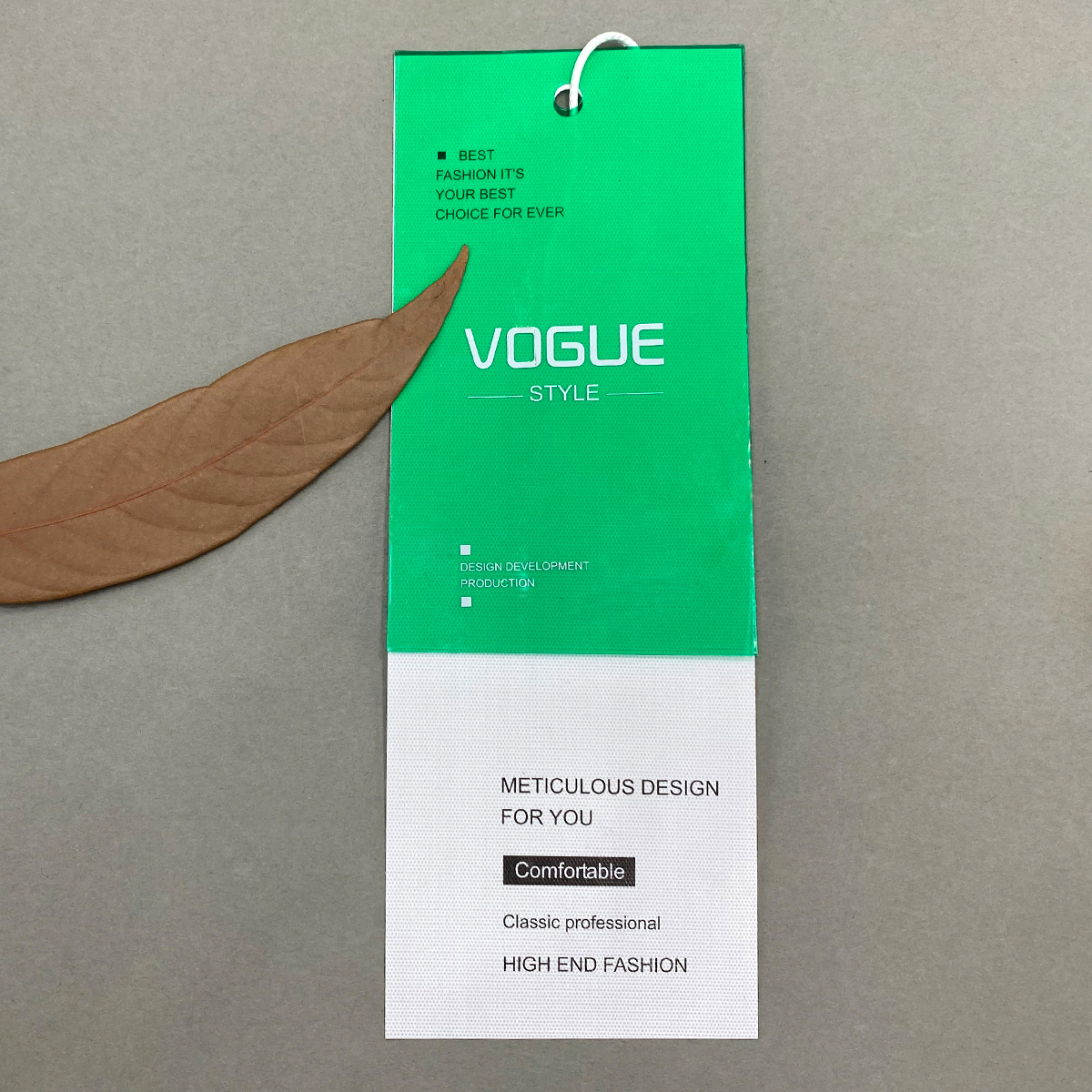 软片定做公版现货挂标绿色吊牌