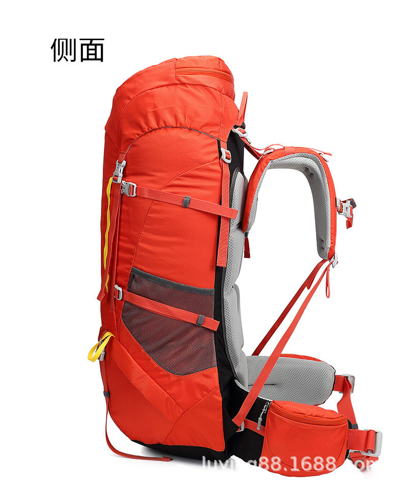 AI WANG 80L ADJUSTABLE BACKPACK OUTDOOR HIKING BACKPACK LEISURE BACKPACK MULTI-SPORT BACKPACK