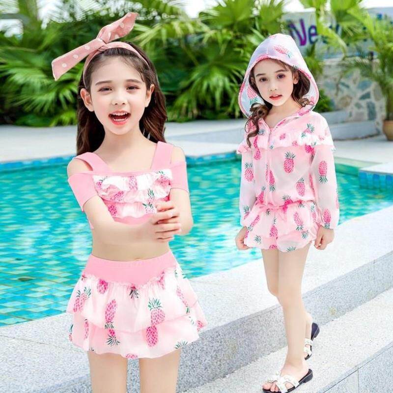 5到6至7泳装8分体式裙儿童小女孩子穿的游泳衣9公主10女童11岁12|msdalam kategori sukan/Yoga/kecergasan/bekalan peminat, berenang, Bikini - dari Buy2taobao.com untuk memberikan perkhidmatan ejen Taobao profesional membeli